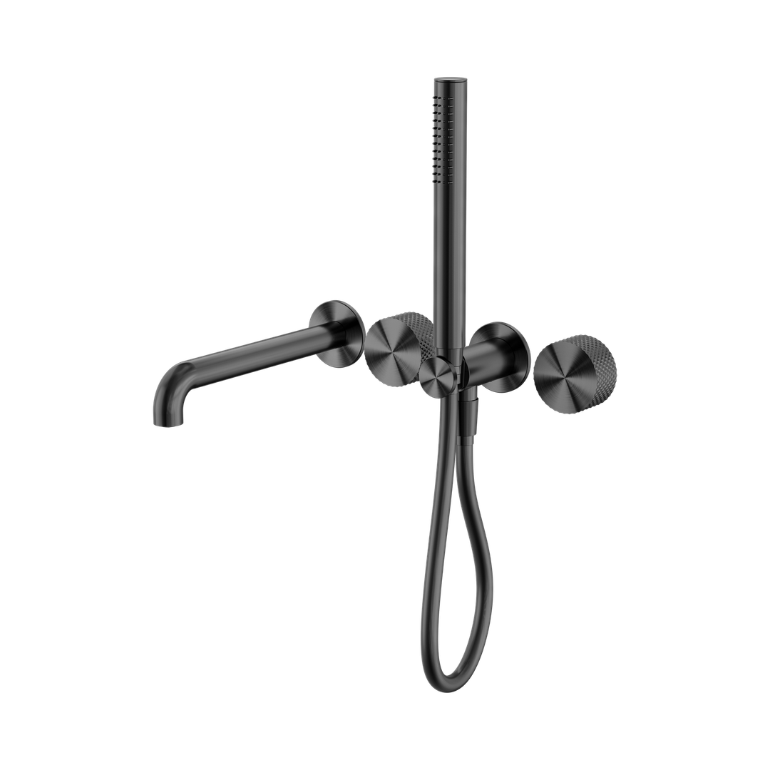 Nero Opal Progressive Shower System Separate Plate With Spout 250Mm - Graphite