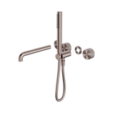 Nero Opal Progressive Shower System Sep. Plate C/W Spout 250Mm Trim Kit Only - Brushed Bronze