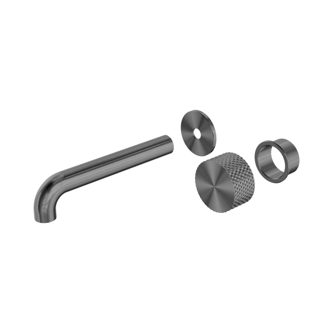 Nero Opal Progressive Wall Basin/Bath Set 120Mm Trim Kits Only - Graphite