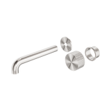 Nero Opal Progressive Wall Basin/Bath Set 260Mm Trim Kits Only - Brushed Nickel