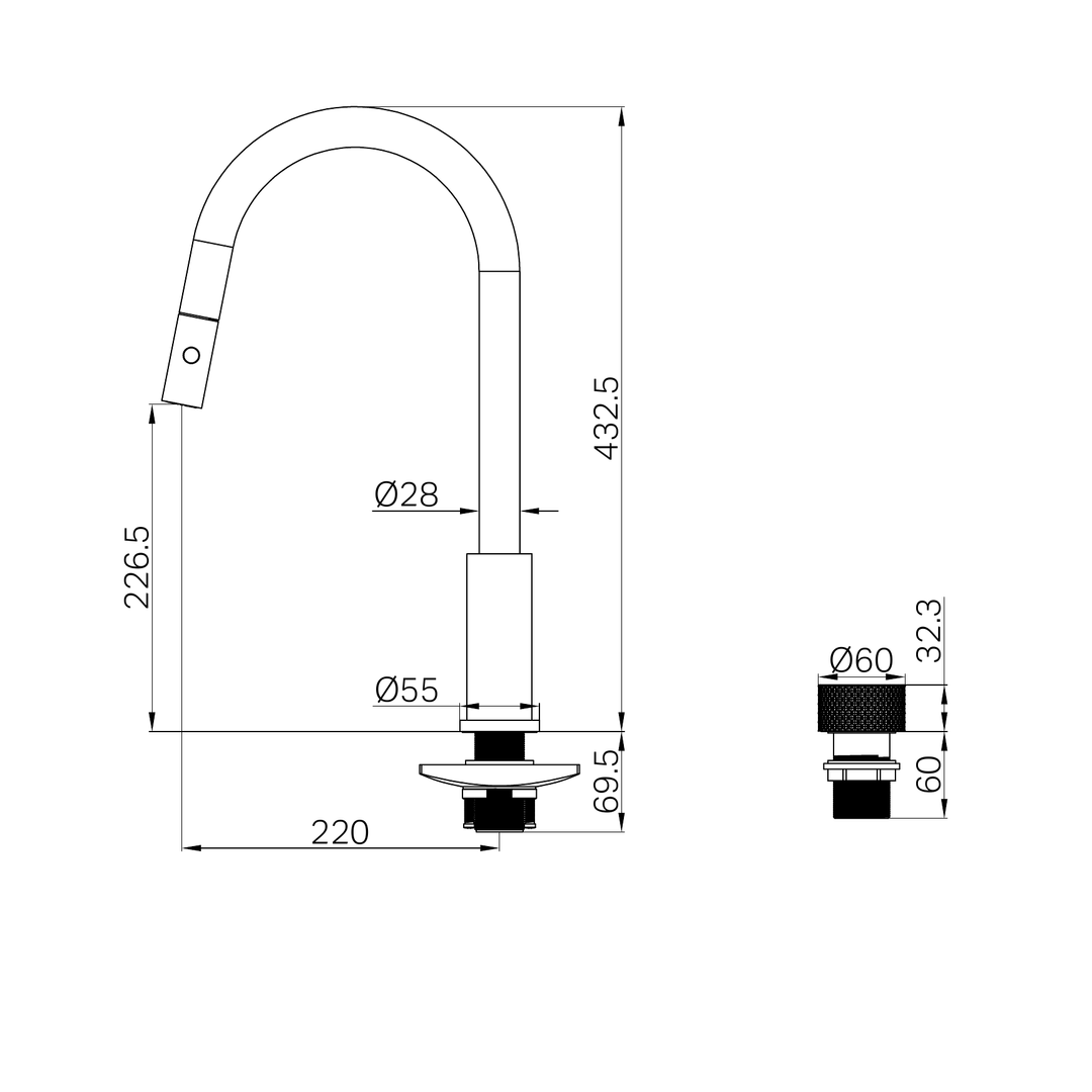 Nero Opal Progressive Pull Out Kitchen Set - Graphite