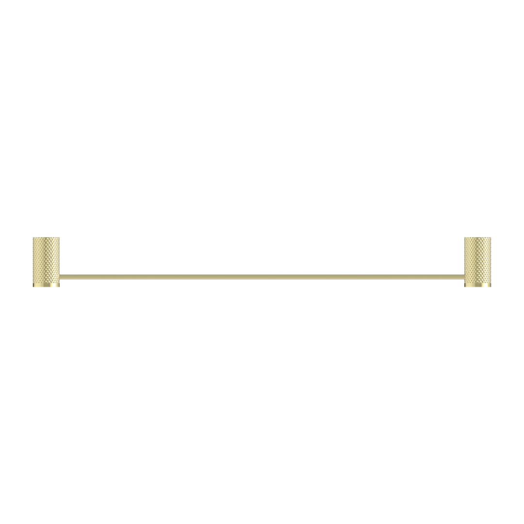 Nero Opal Single Towel Rail - Brushed Gold 600mm