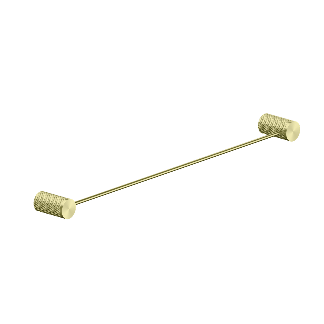 Nero Opal Single Towel Rail - Brushed Gold 600mm
