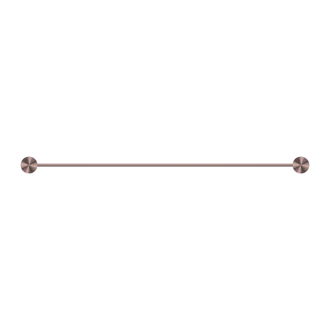 Nero Opal Single Towel Rail - Brushed Bronze 600mm