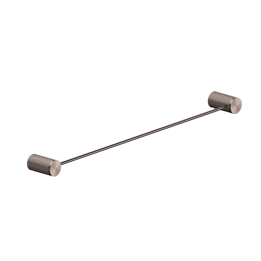 Nero Opal Single Towel Rail - Brushed Bronze 600mm