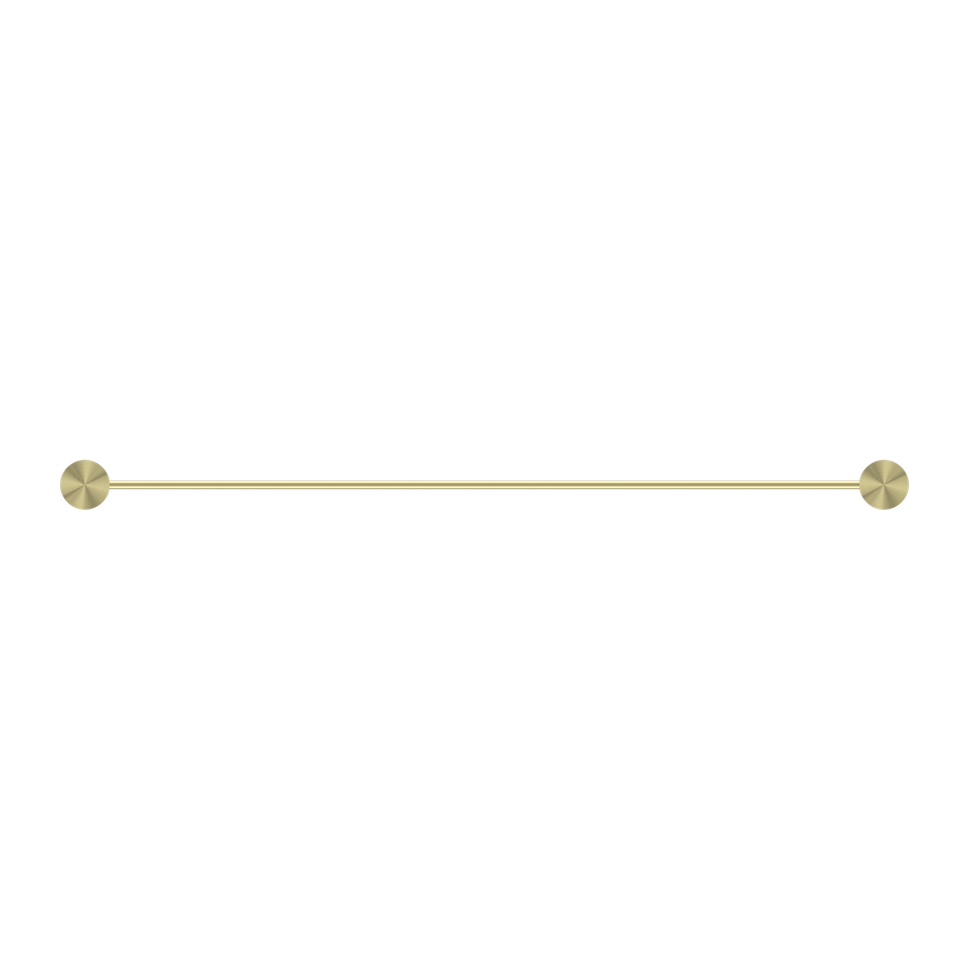 Nero Opal Double Towel Rail - Brushed Gold 600mm
