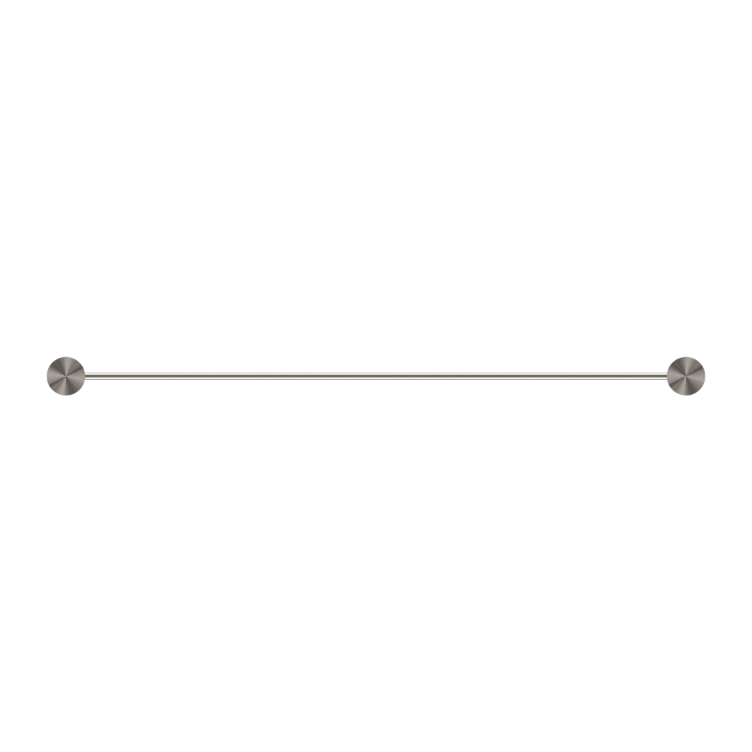 Nero Opal Double Towel Rail - Brushed Nickel 600mm