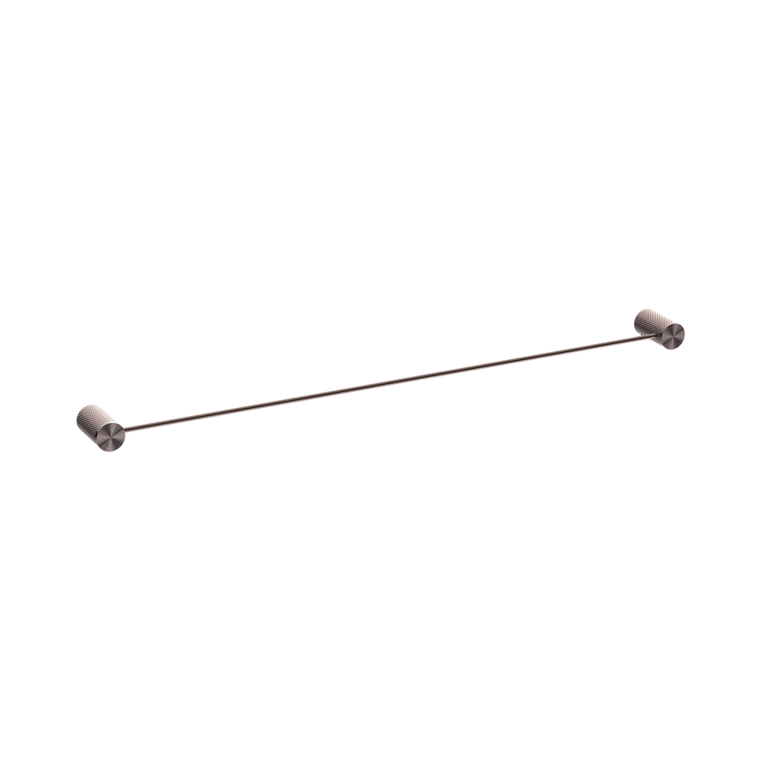 Nero Opal Single Towel Rail 800Mm - Brushed Bronze