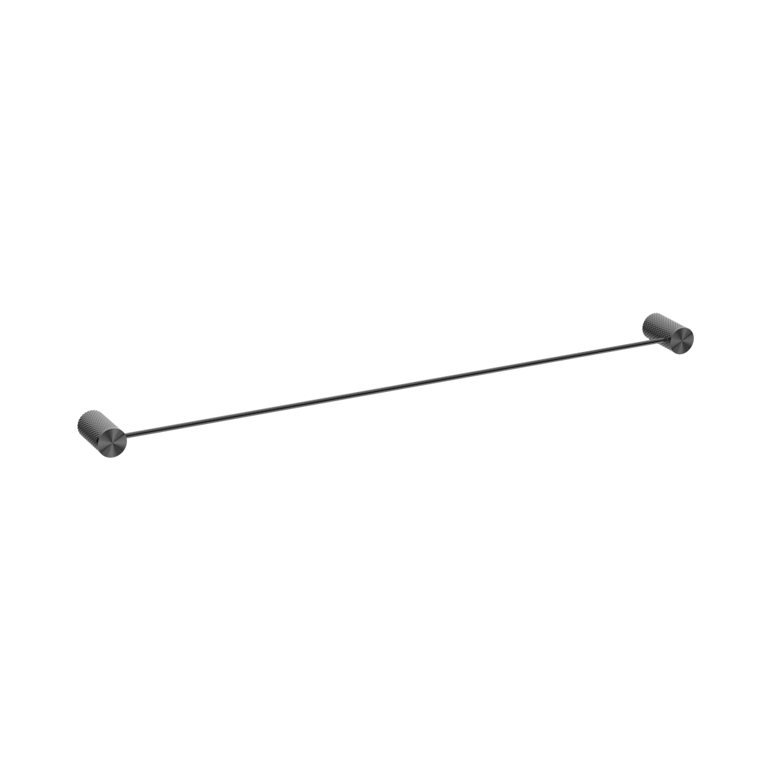 Nero Opal Single Towel Rail 800Mm - Graphite