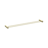 Nero Opal Double Towel Rail 800Mm - Brushed Gold