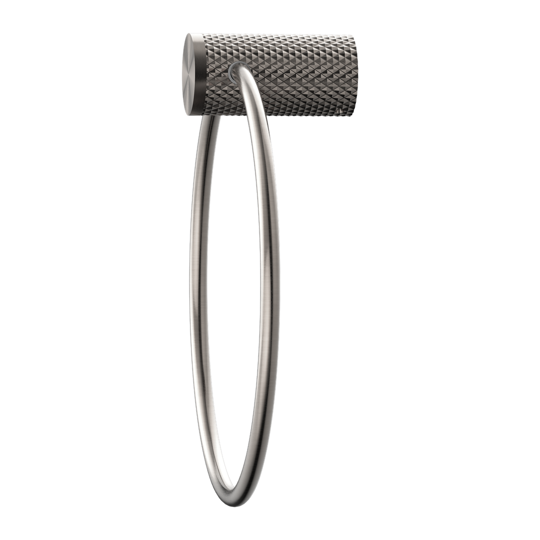 Nero Opal Towel Ring - Brushed Nickel