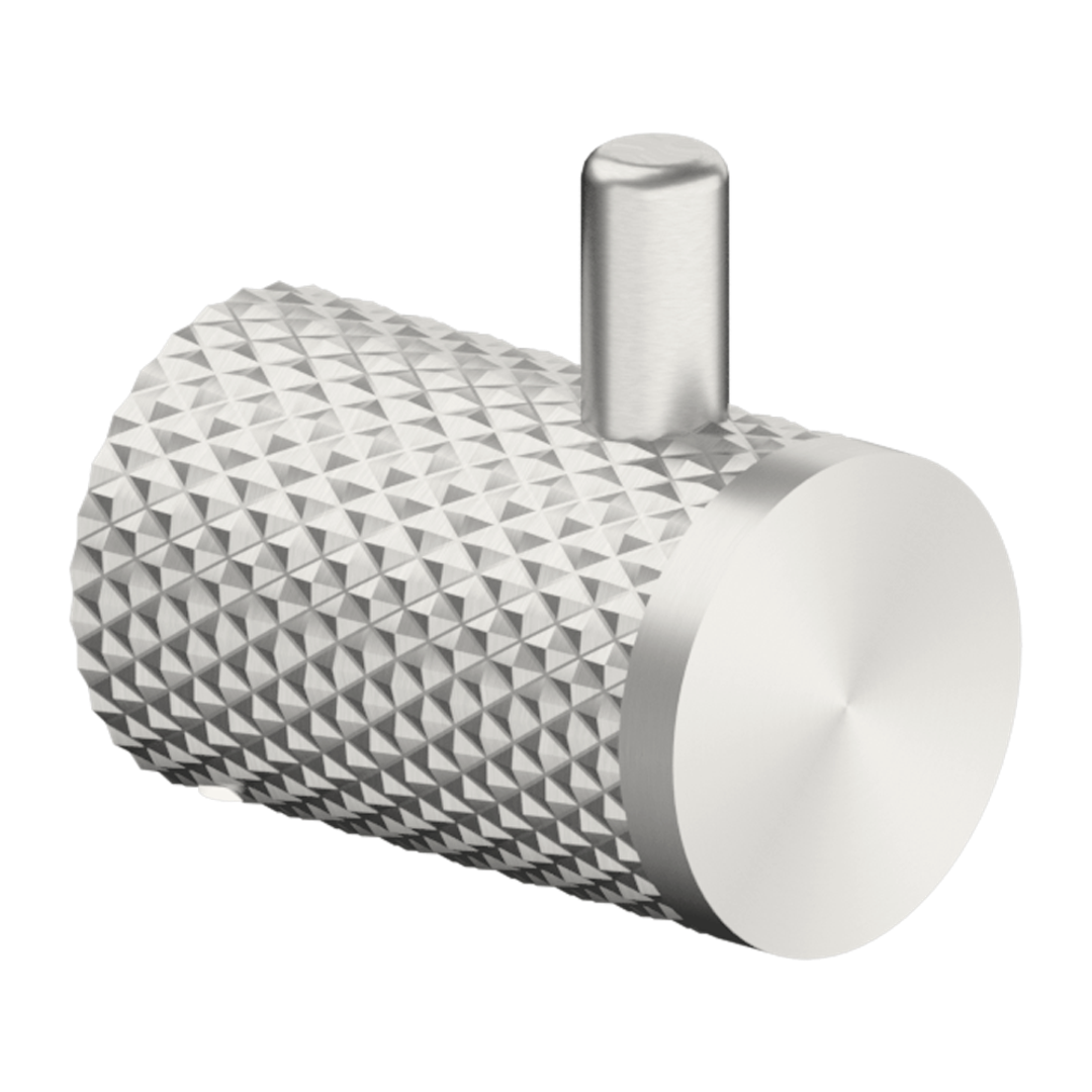 Opal Nero Robe Hook - Brushed Nickel