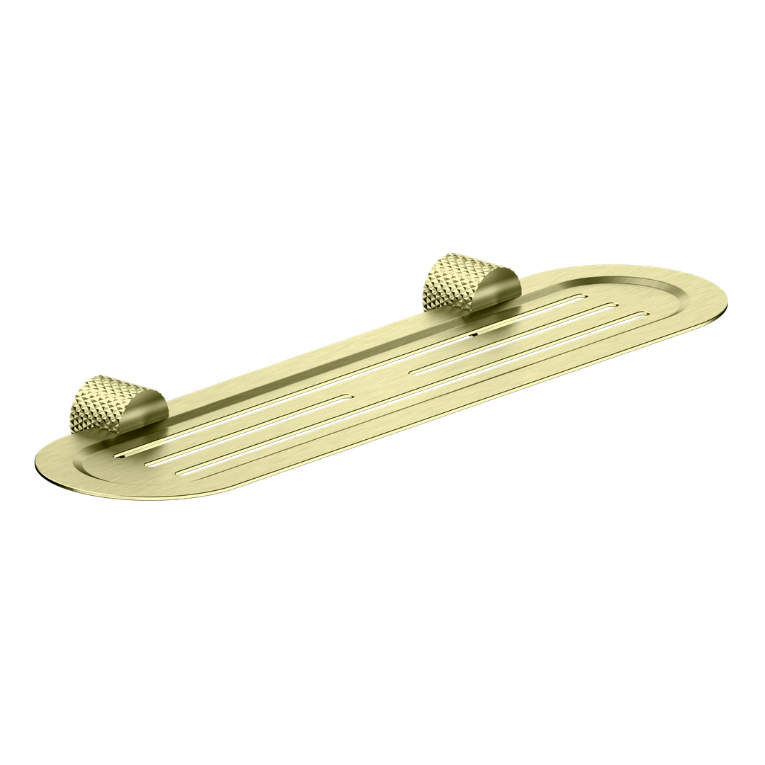 Opal Nero Metal Shelf - Brushed Gold