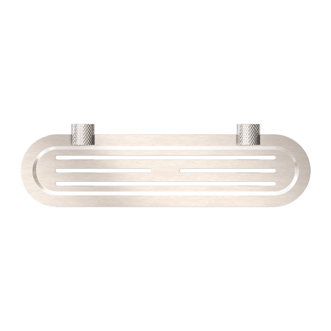 Opal Nero Metal Shelf - Brushed Nickel