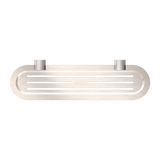 Opal Nero Metal Shelf - Brushed Nickel