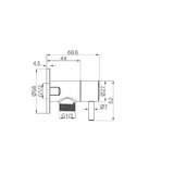Nero Mini Cistern Stop - Brushed Nickel