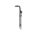 Rain Round Nero Shower Set Single Hose - Matt Black