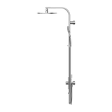 Nero Rain Round Shower Set Double Hose - Chrome