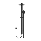 Nero Rain Round Shower Set Double Hose - Matte Black