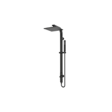 Rain Square Nero Shower Set Single Hose Shower - Matt Black