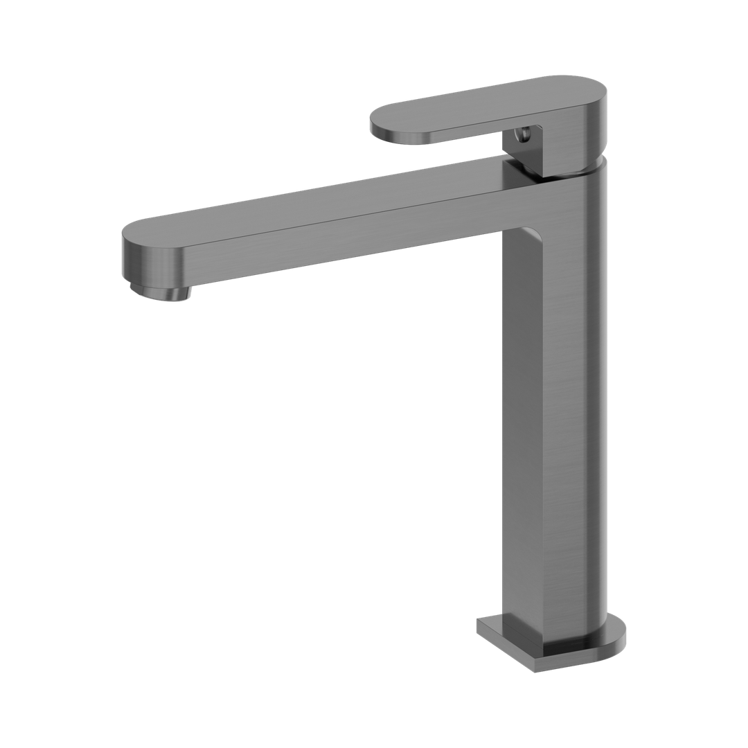 Ecco Tall Nero Basin Mixer - Gun Metal