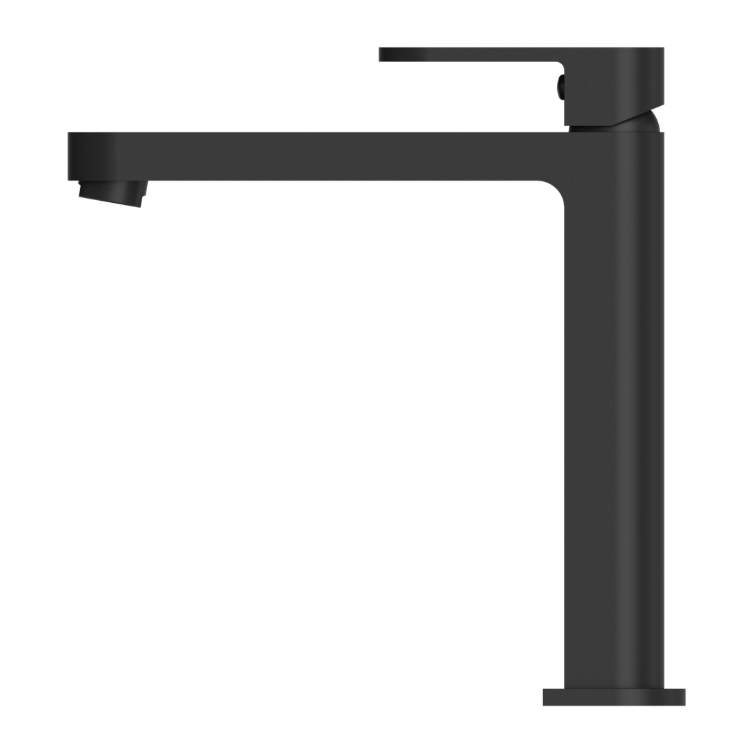 Nero Ecco Tall Basin Mixer - Matt Black