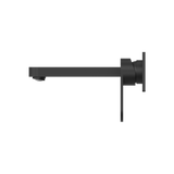 Nero Ecco Wall Basin Mixer - Matt Black