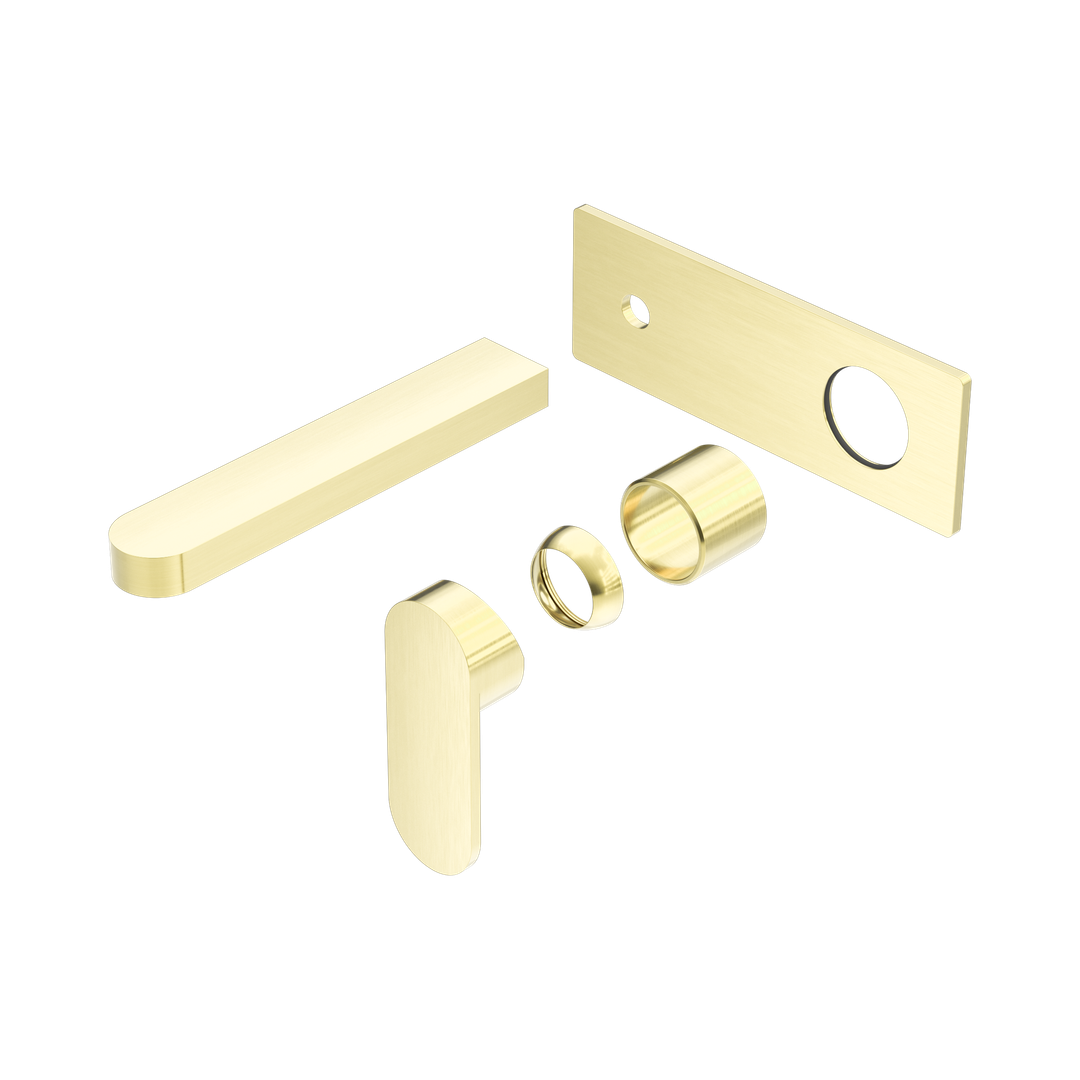 Nero Ecco Wall Basin/Bath Mixer Trim Kits Only - Brushed Gold