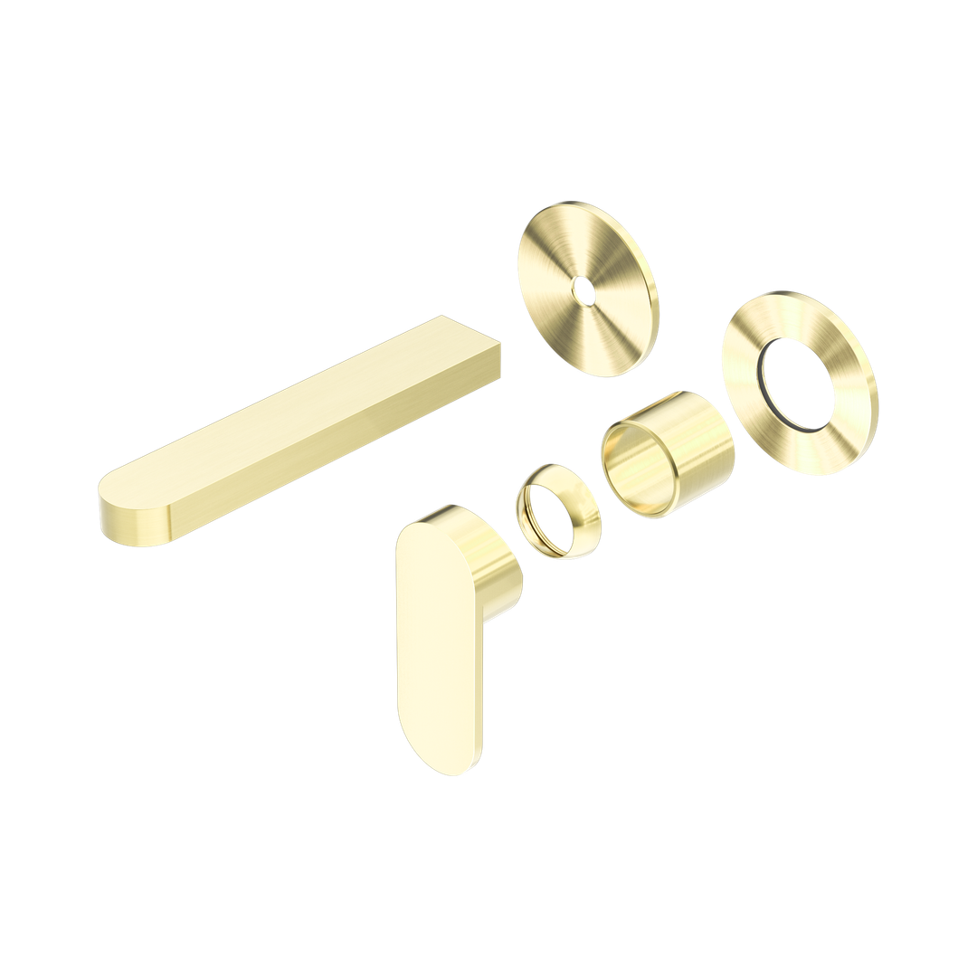 Nero Ecco Wall Basin/Bath Mixer Separate Back Plate Trim Kits Only - Brushed Gold