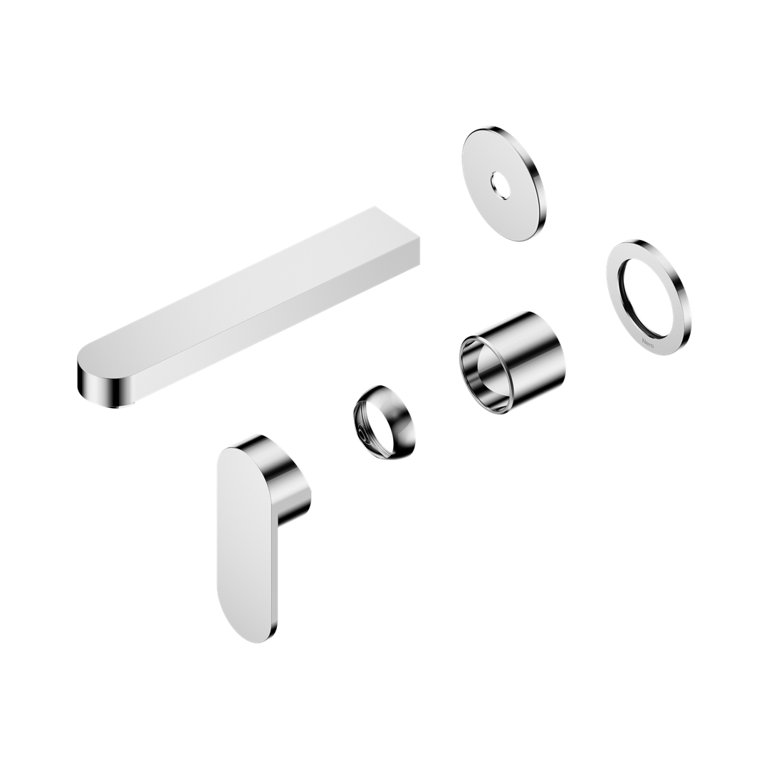 Nero Ecco Wall Basin/Bath Mixer Separate Back Plate 60Mm Trim Kits Only - Chrome