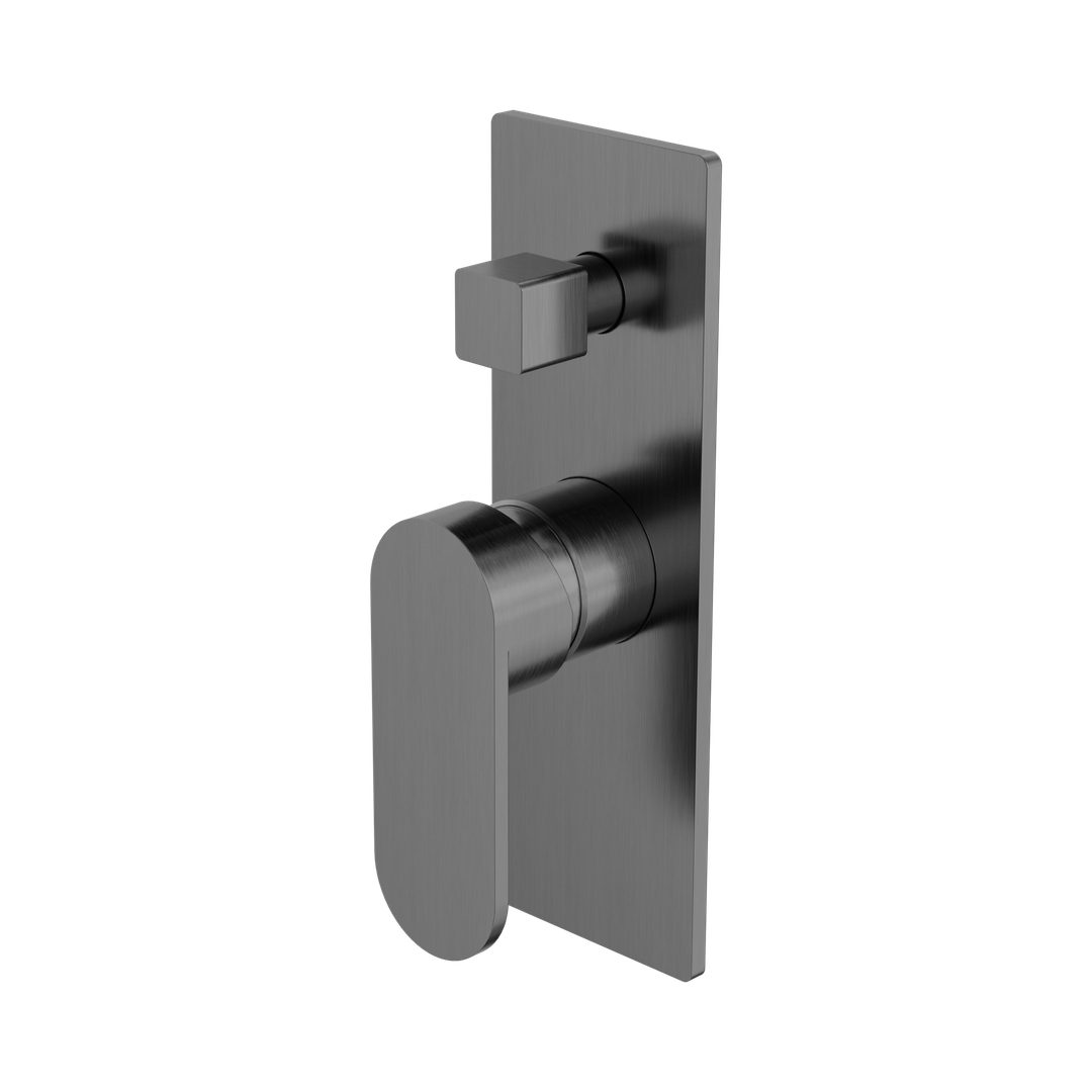 Nero Ecco Shower Mixer With Diverter - Gunmetal