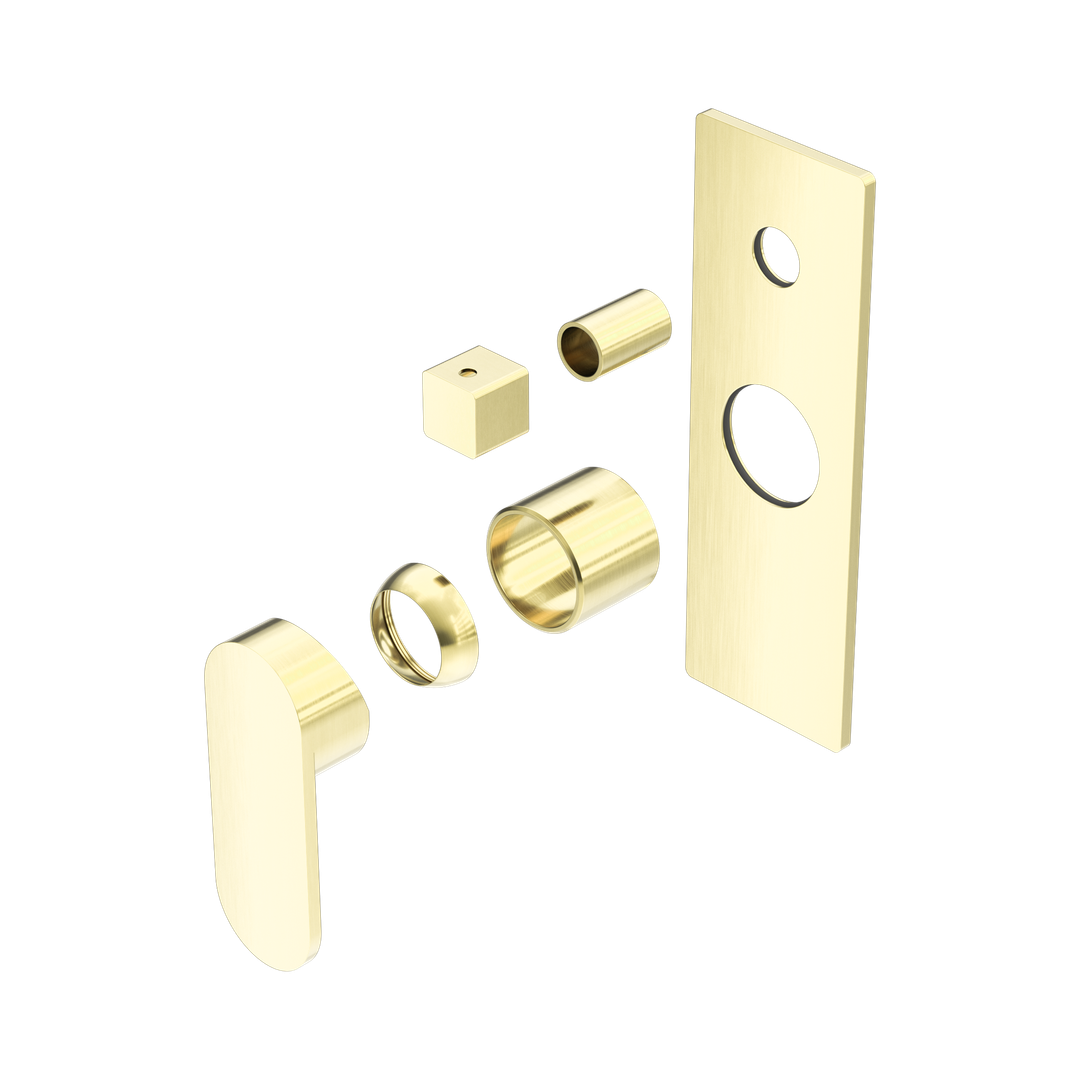 Nero Ecco Shower Mixer With Diverter Trim Kits Only - Brushed Gold