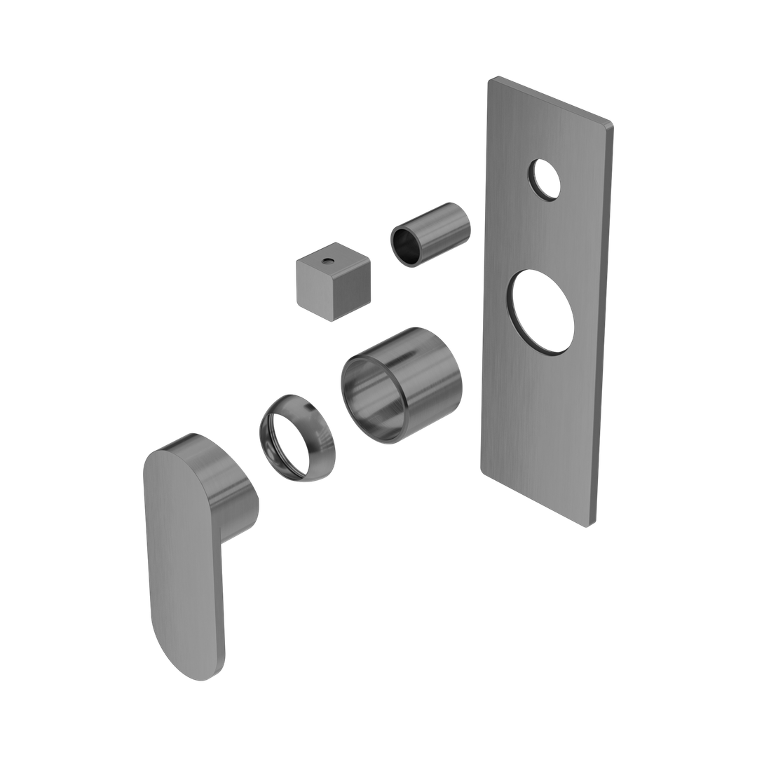 Nero Ecco Shower Mixer With Diverter Trim Kits Only - Gunmetal