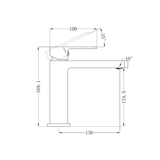 Celia Basin Nero Mixer Builders Range - Brushed Nickel