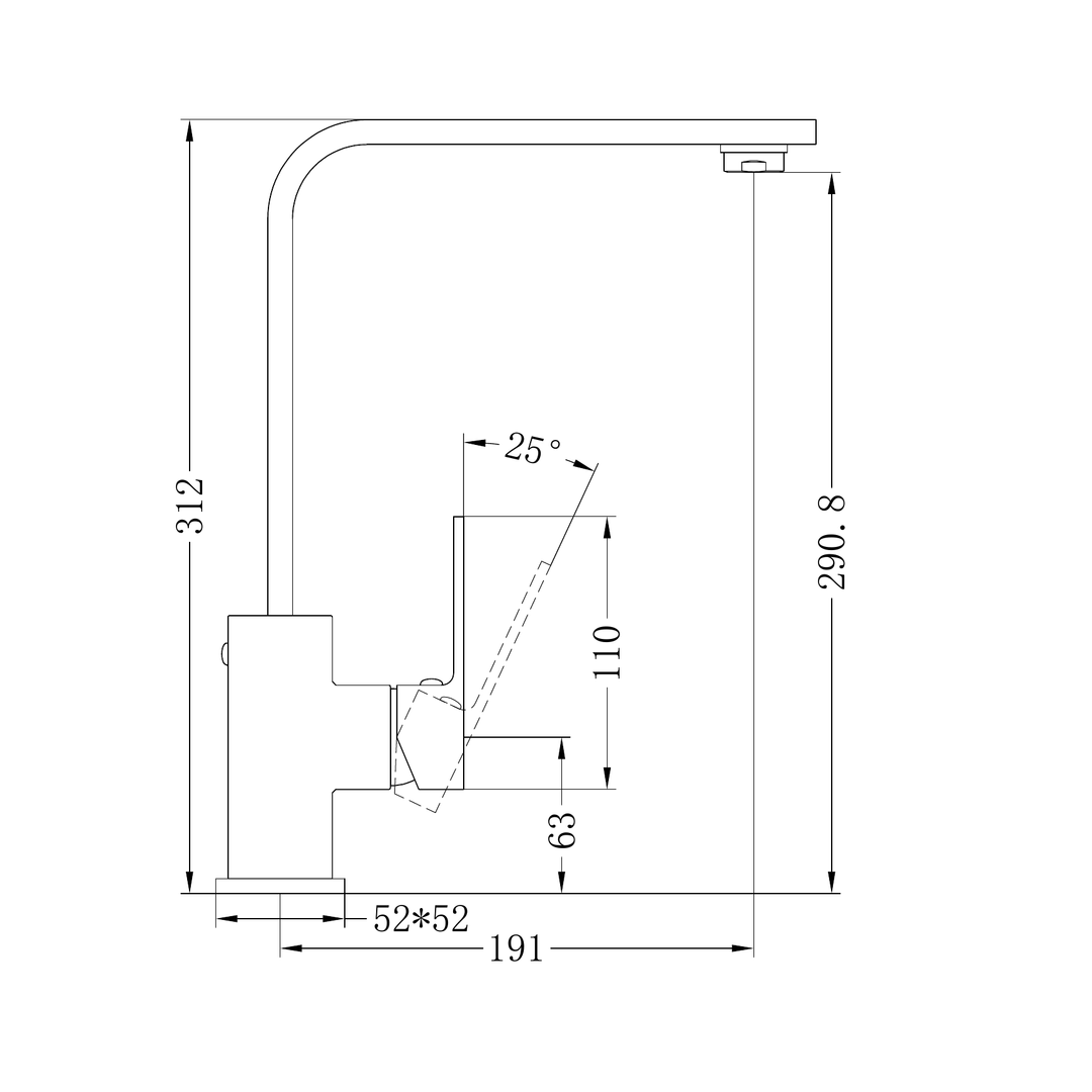 Celia Kitchen Nero Mixer Builders Range - Brushed Nickel