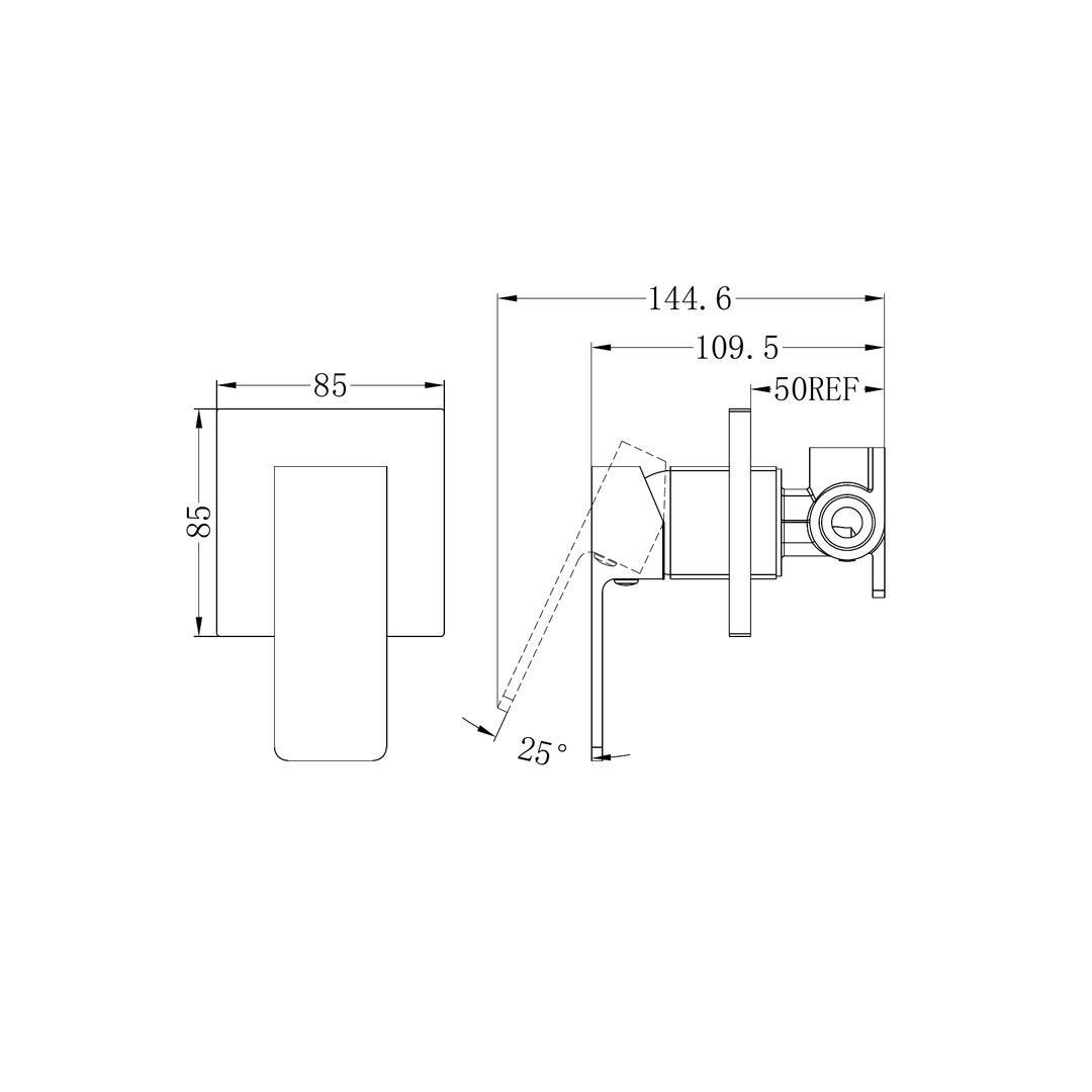 Celia Shower Nero Mixer Shower - Matt Black