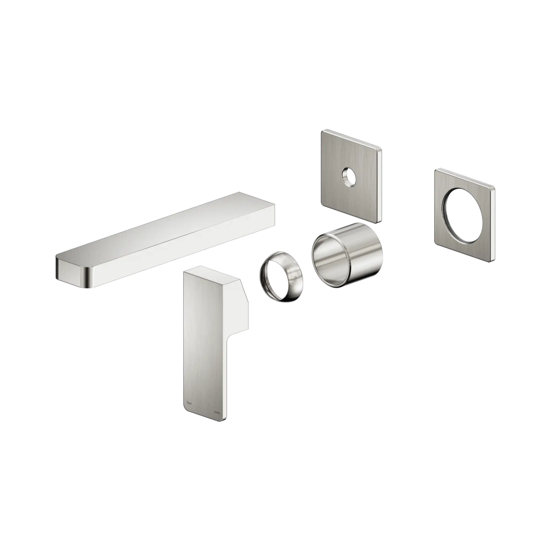 Nero Celia Wall Basin/Bath Mixer Separate Back Plate Trim Kits Only - Brushed Nickel