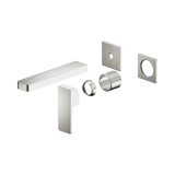 Nero Celia Wall Basin/Bath Mixer Separate Back Plate Trim Kits Only - Brushed Nickel