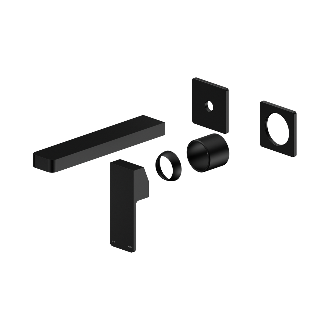 Nero Celia Wall Basin/Bath Mixer Separate Back Plate Trim Kits Only - Matte Black