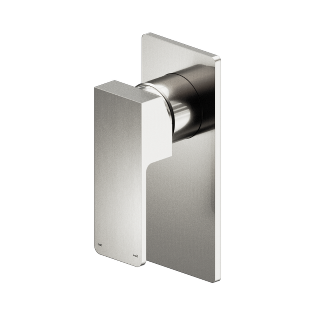 Nero Celia Shower Mixer Rectangular Backplate - Brushed Nickel