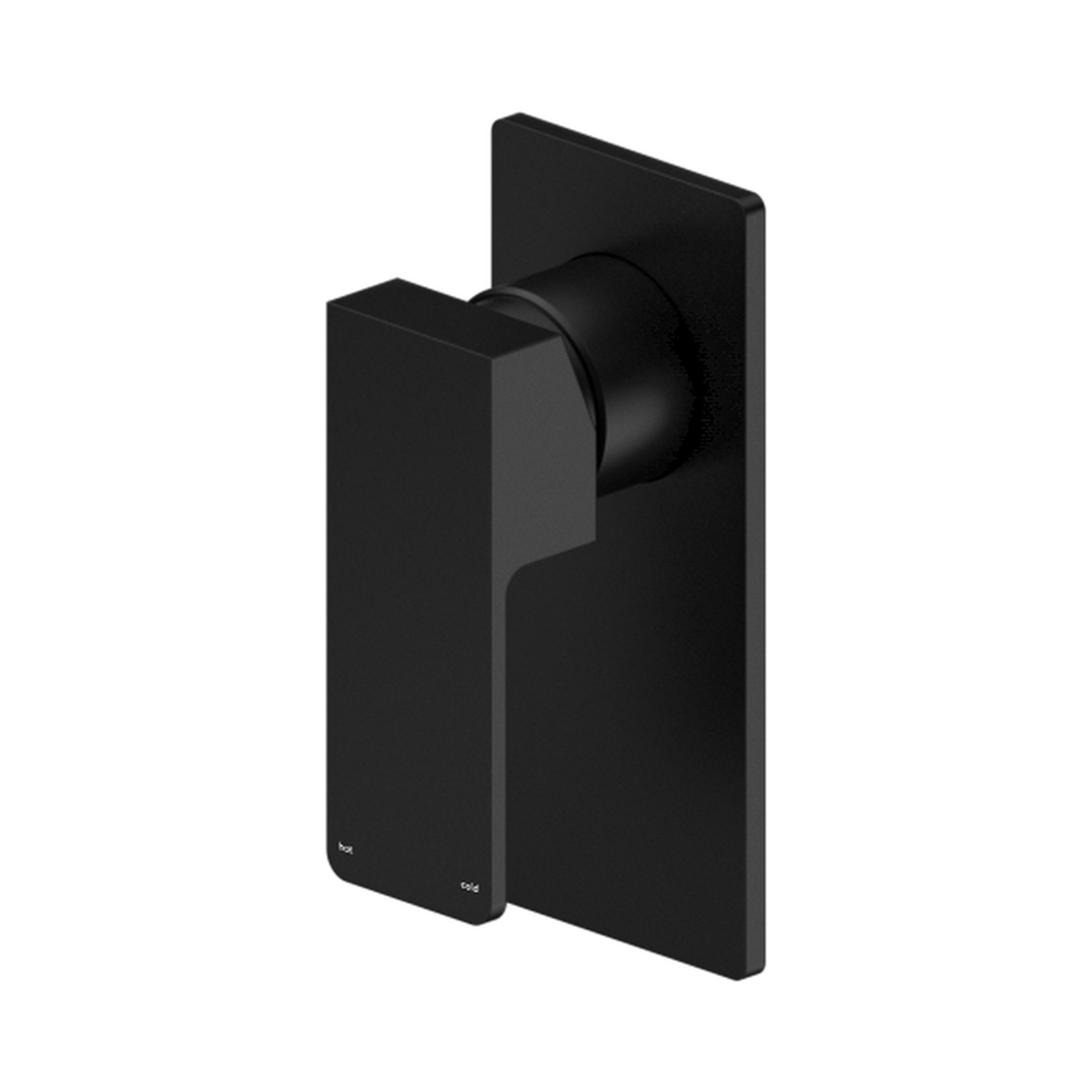 Nero Celia Shower Mixer Rectangular Backplate - Matte Black