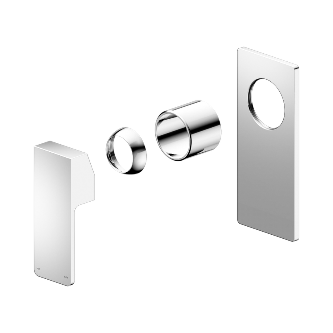 Nero Celia Shower Mixer Rectangular Backplate Trim Kits Only - Chrome