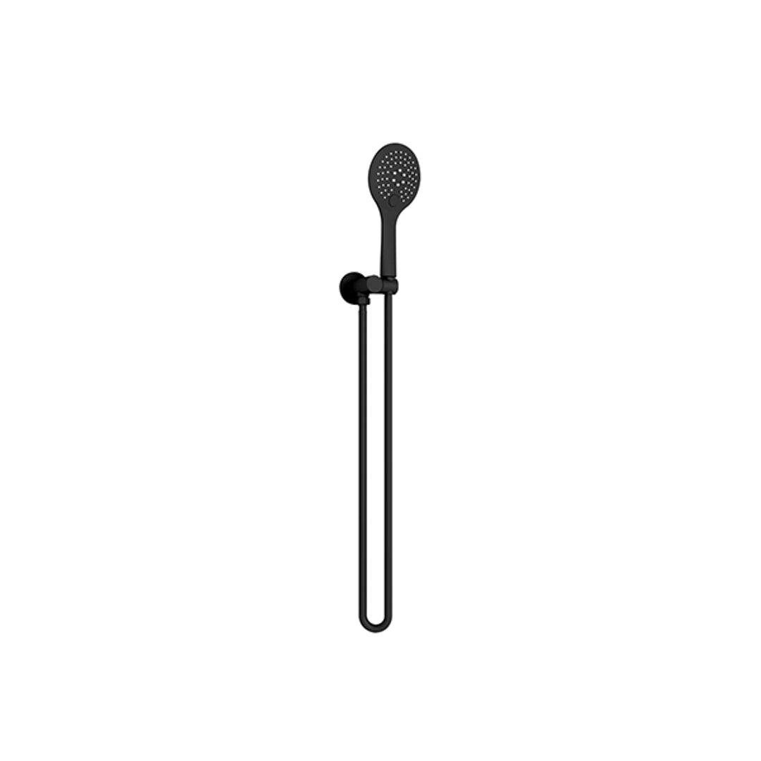 Nero Rain 3 Function Shower Bracket Round - Matte Black