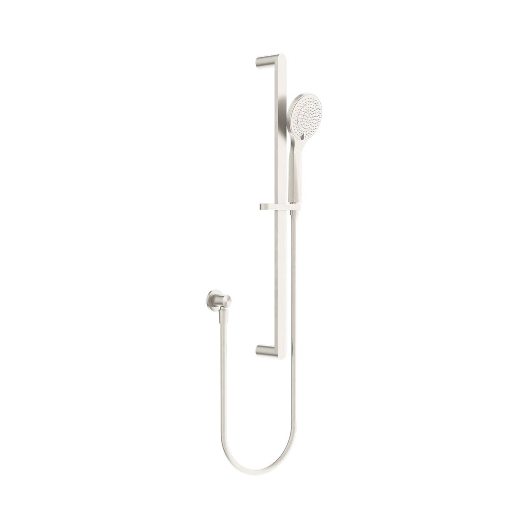 Nero Ecco Shower Rail With Air Nero Shower - Brushed Nickel