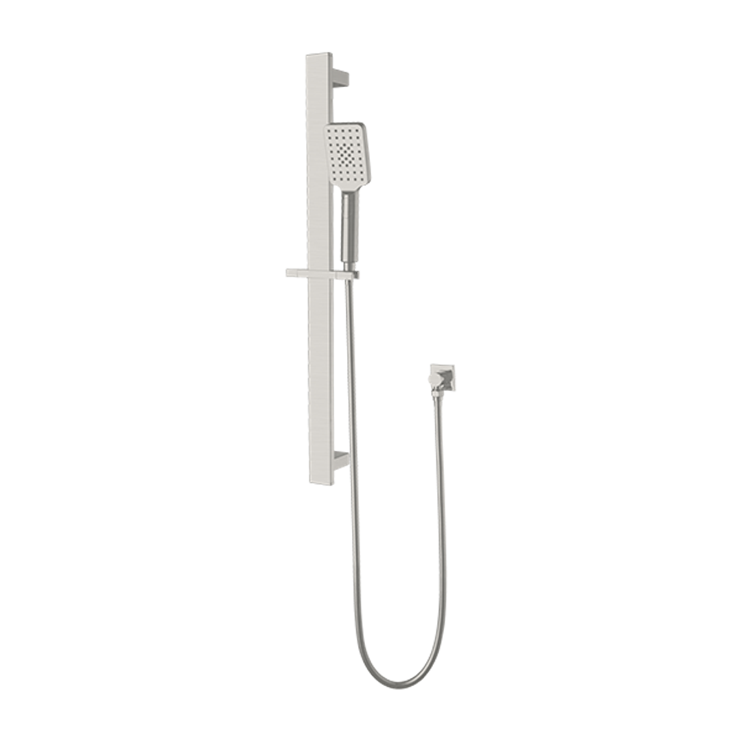 Nero Celia New Shower Rail - Brushed Nickel