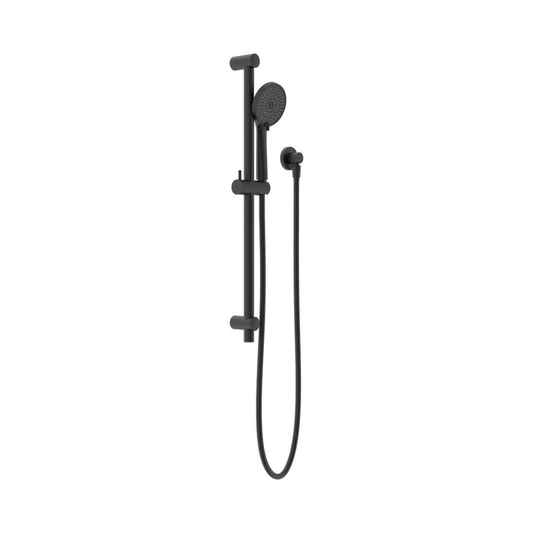 Nero Round Metal Project Shower Rail 4 Star Rating - Matte Black