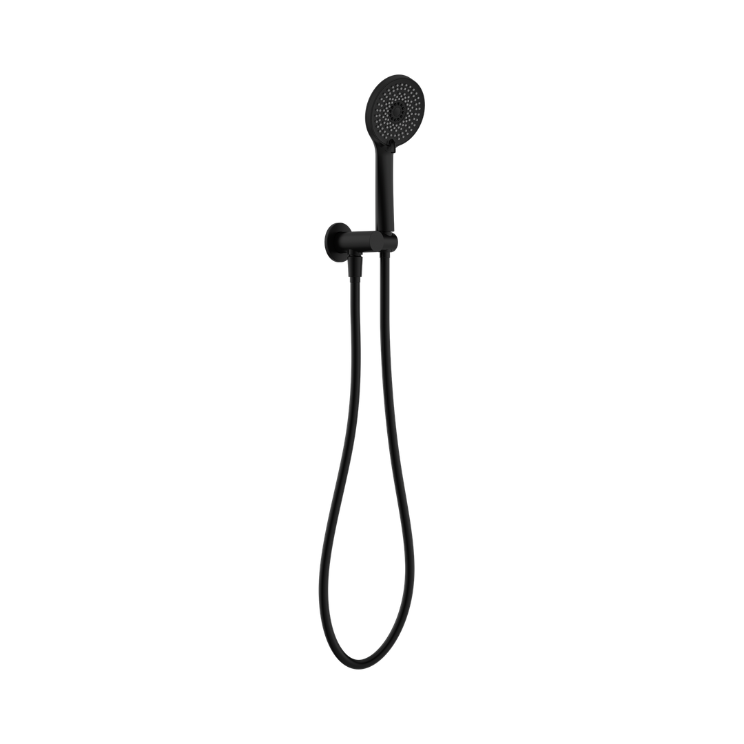 Nero Project Round Shower On Bracket 4 Star Rating - Matte Black