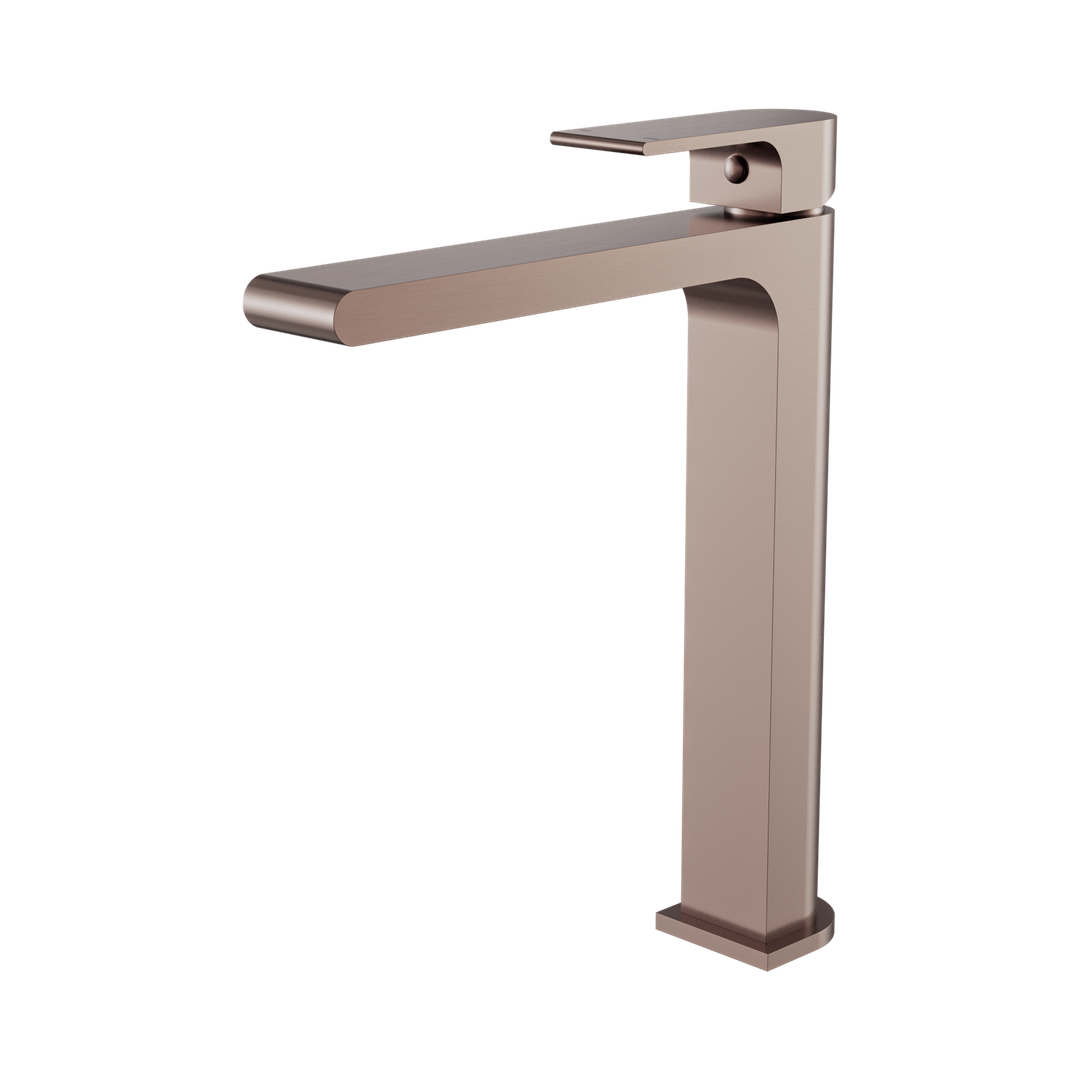 Nero Bianca Tall Basin Mixer - Brushed Bronze