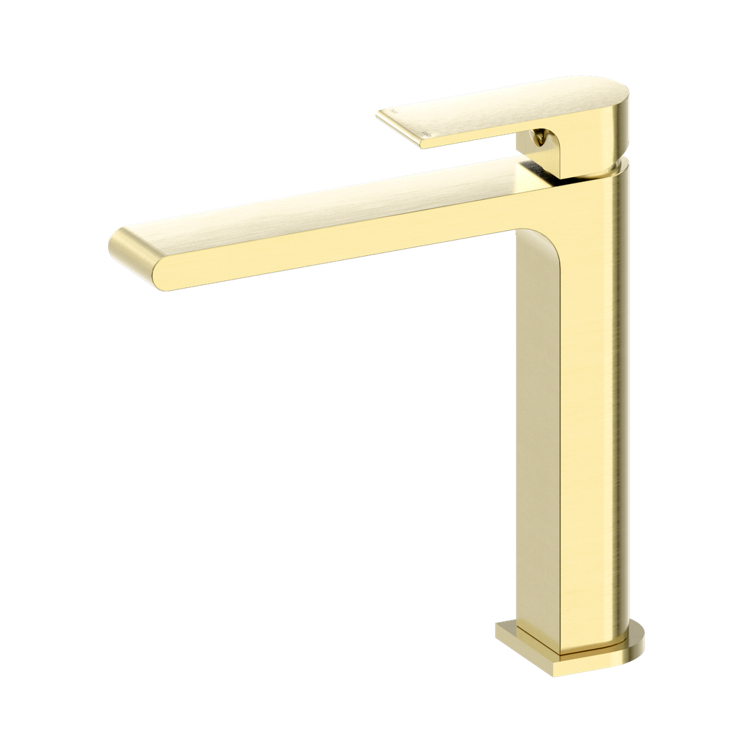 Nero Bianca Mid Tall Basin Mixer - Brushed Gold
