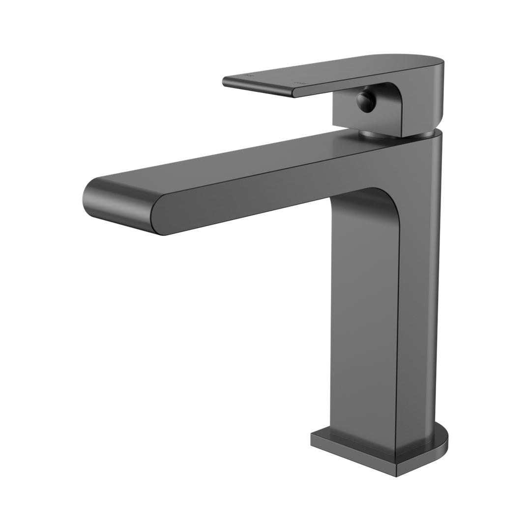 Bianca Nero Basin Mixer Straight Spout Gun Metal